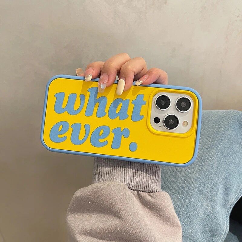 Whatever 2-in-1 Removable Border Silicone iPhone Soft Case