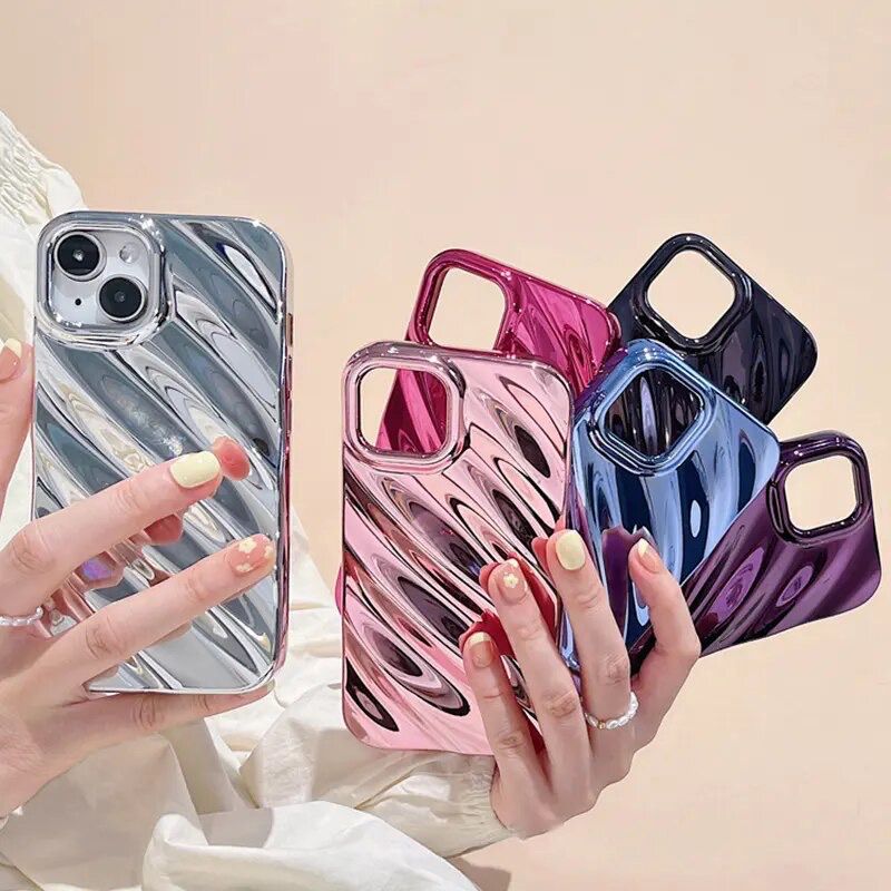 3D Glossy Textured iPhone Soft Case