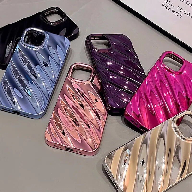 3D Glossy Textured iPhone Soft Case