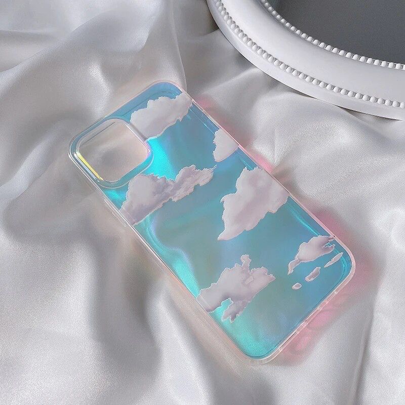 Luxury Cloud Holographic iPhone Case