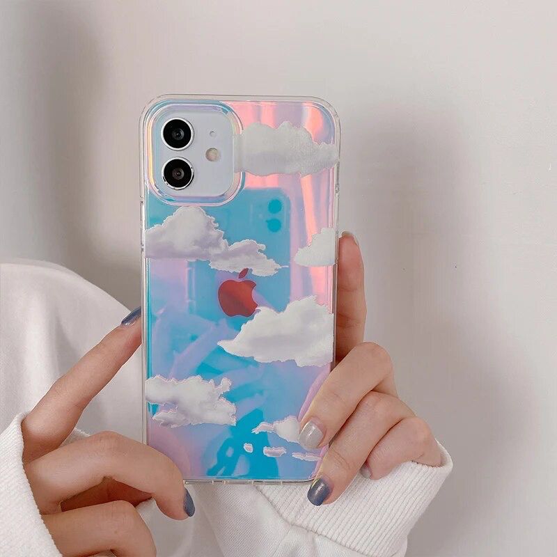 Luxury Cloud Holographic iPhone Case