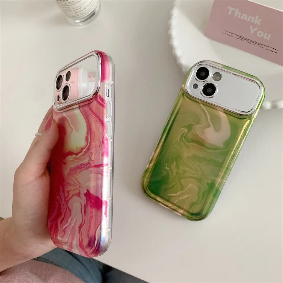 Pink Marble Abstract iPhone Soft Silicone Case