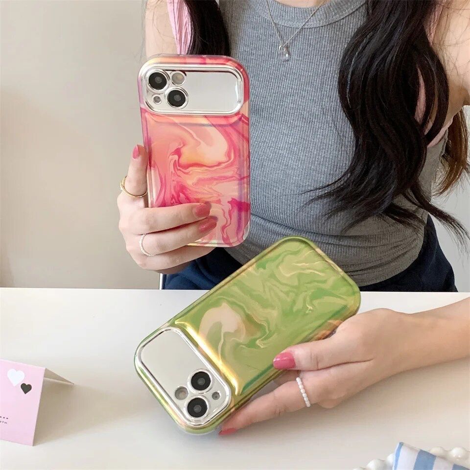 Pink Marble Abstract iPhone Soft Silicone Case