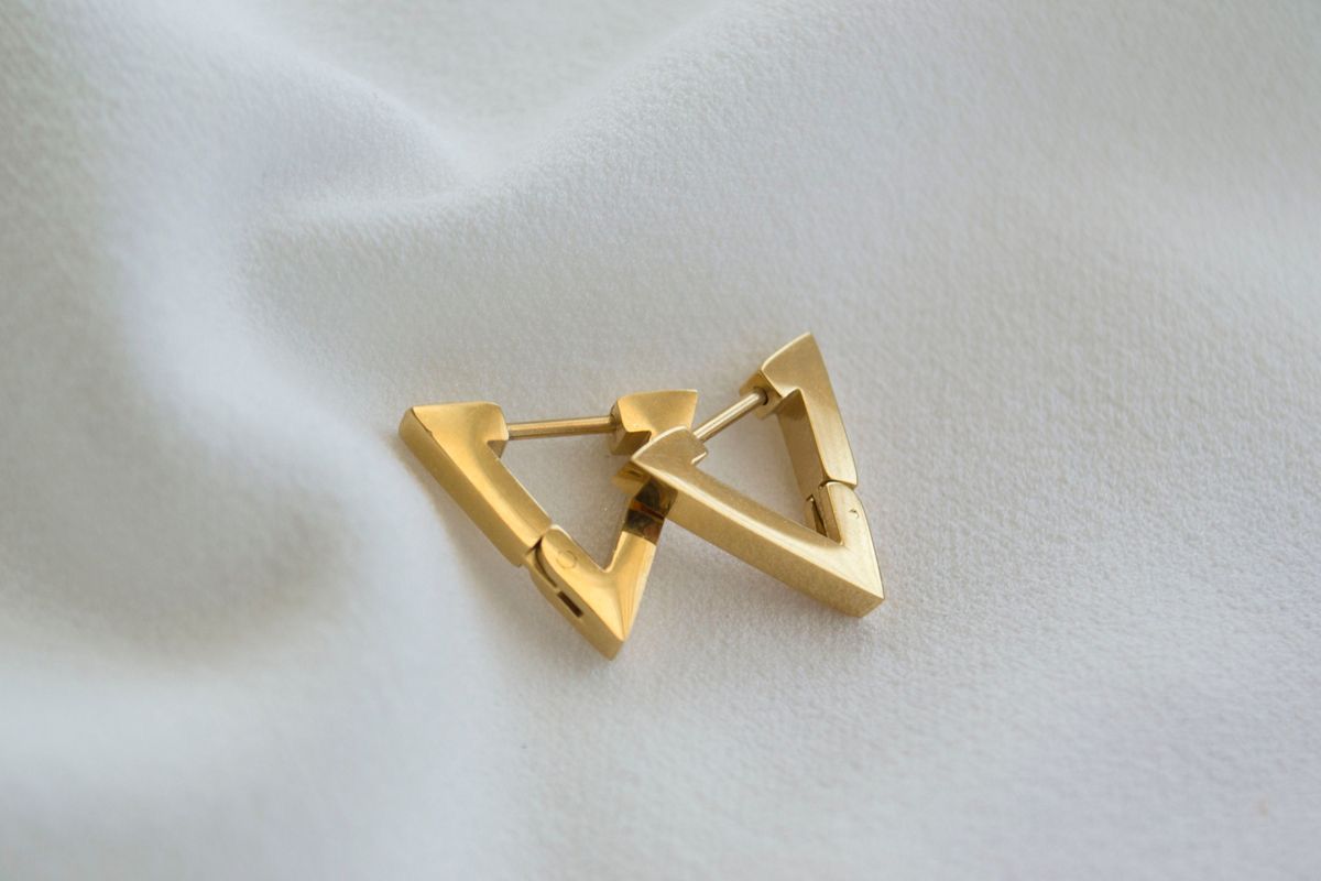 Triangle Hoop Earring