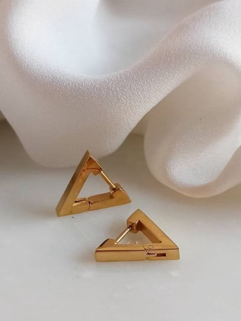 Triangle Hoop Earring