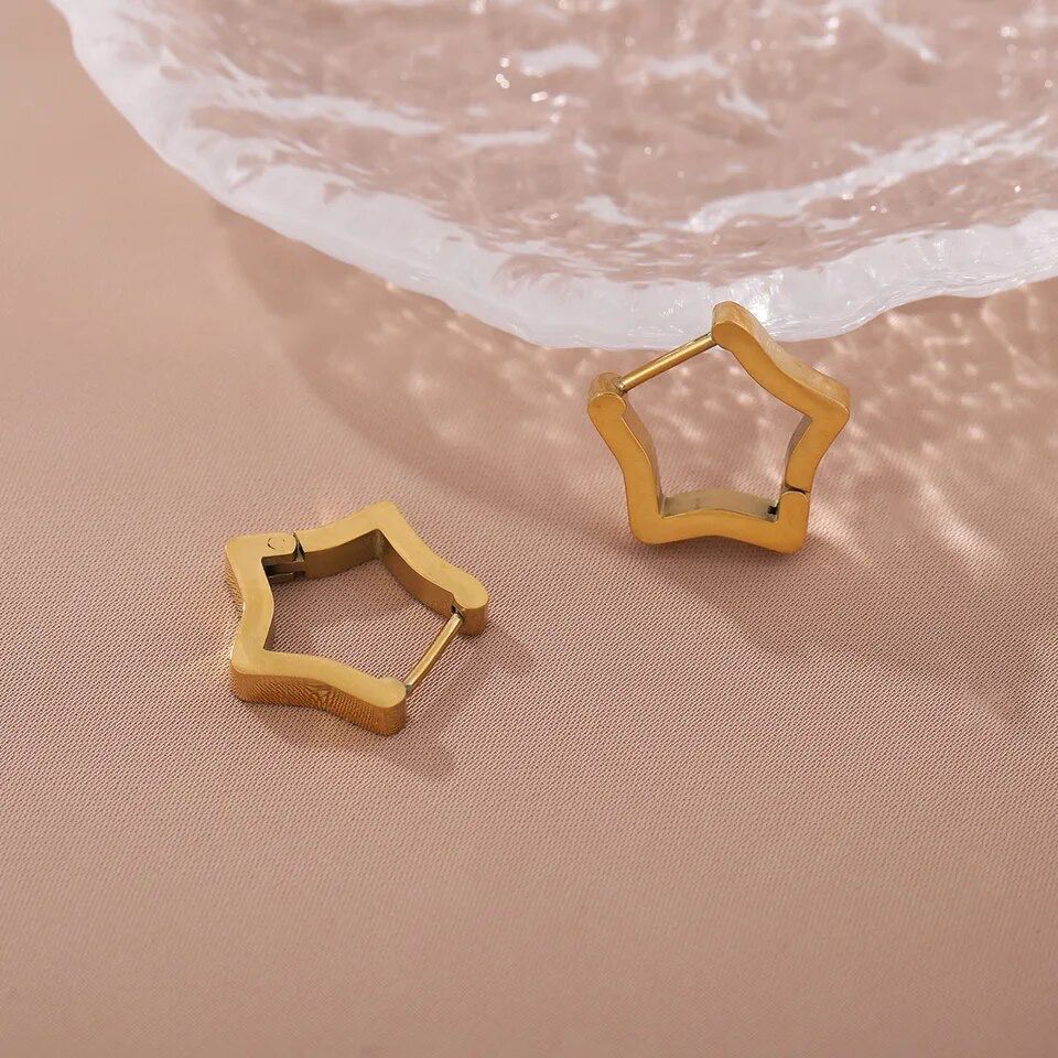 Star Hoop Earring