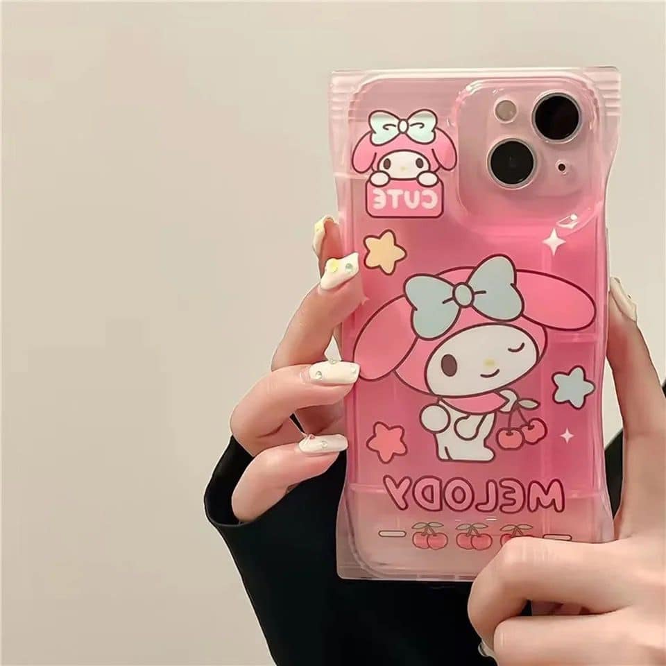 Candy Hello Kitty Kuromi Melody Cartoon Characters iPhone Soft Case