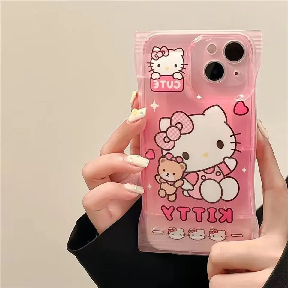 Candy Hello Kitty Kuromi Melody Cartoon Characters iPhone Soft Case