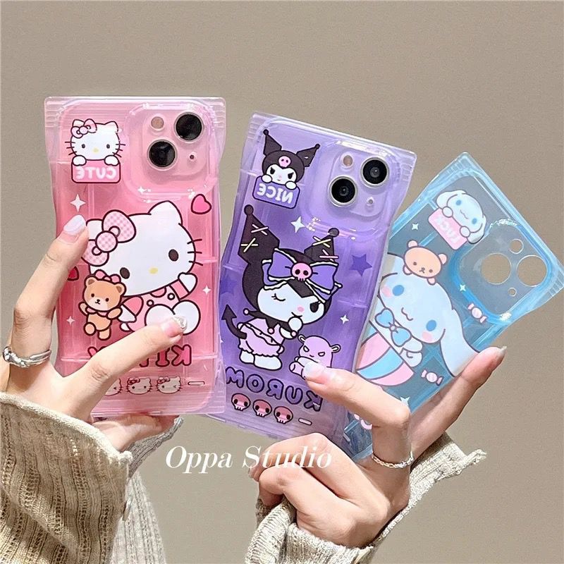 Candy Hello Kitty Kuromi Melody Cartoon Characters iPhone Soft Case