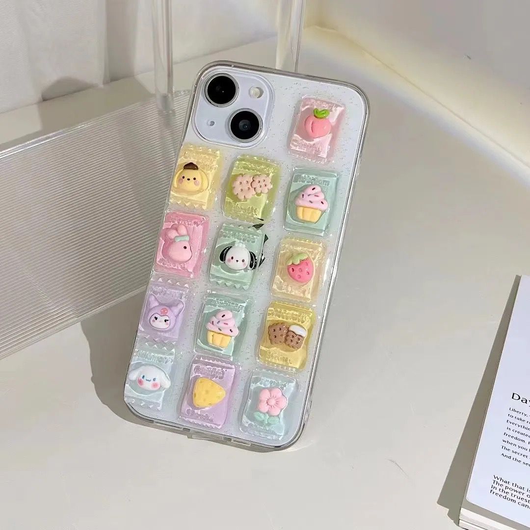 3D Cute Fashion Cartoon Soft Transparent iPhone Case