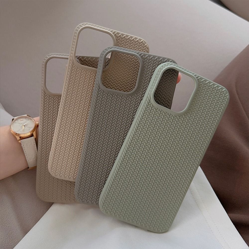 New Armor Subtle Colors Shockproof Textured iPhone Soft Silicone Case