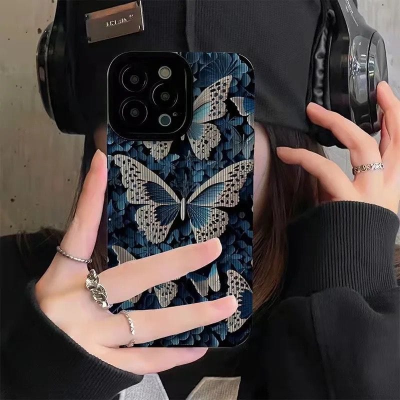 New Butterfly iPhone Textured Soft Silicone Case