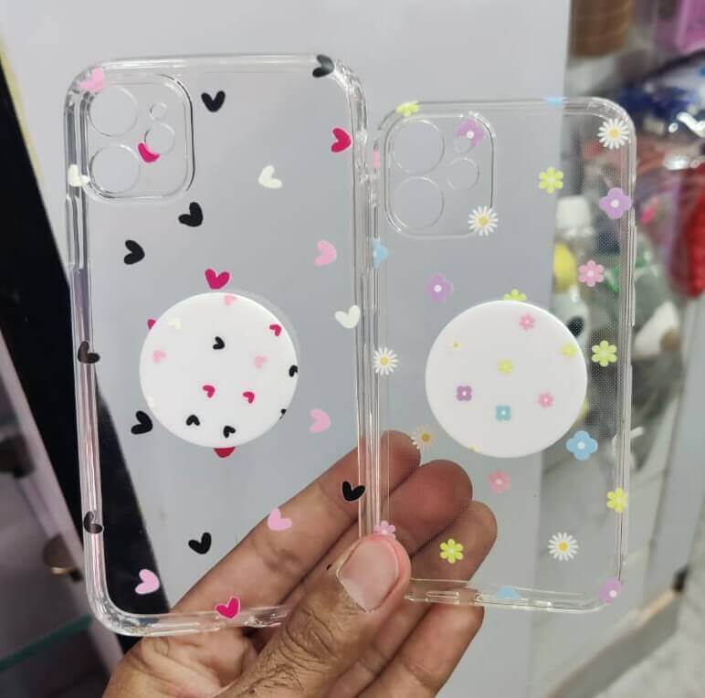 Colorful Heart & Floral Custom Slim Soft Cases