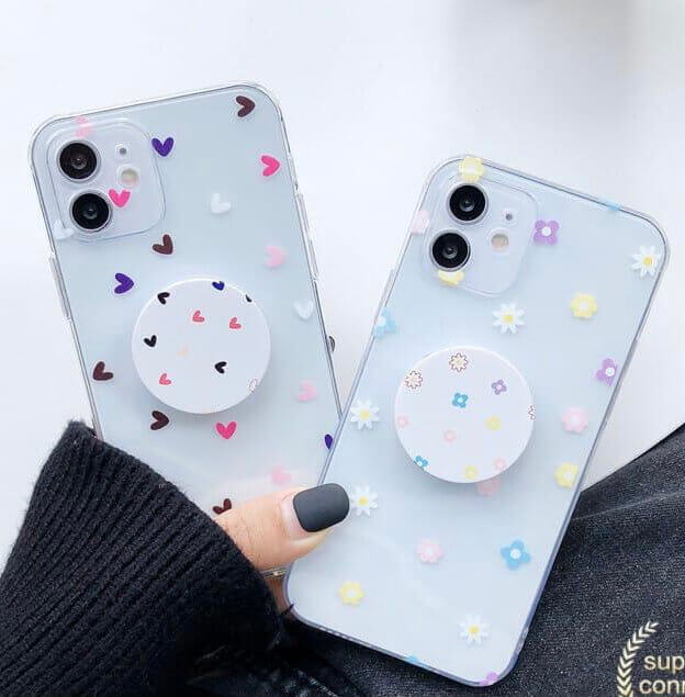 Colorful Heart & Floral Custom Slim Soft Cases