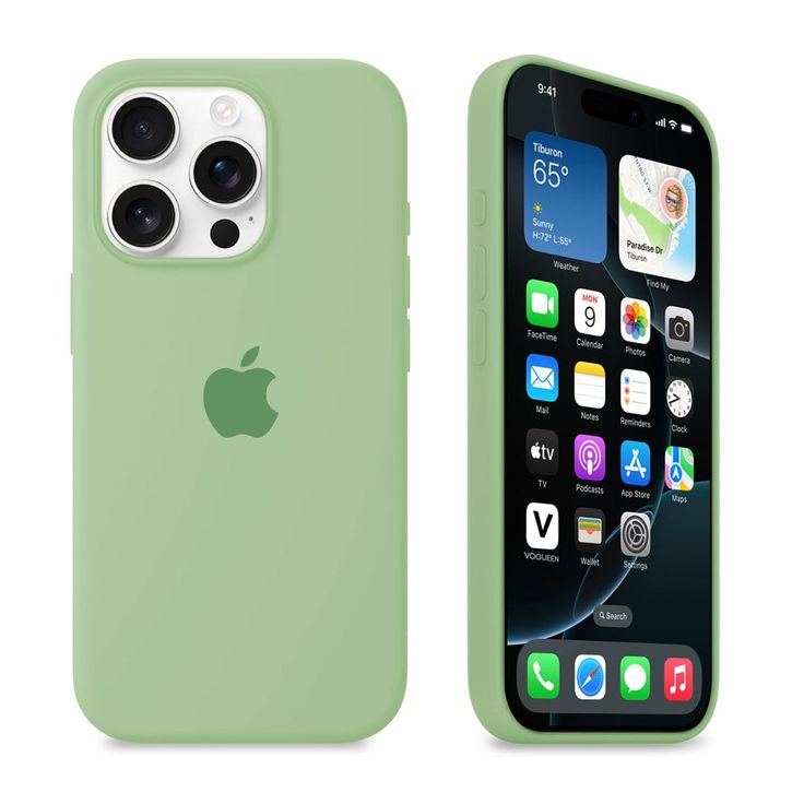 iPhone Liquid Silicone Logo Case (Green)
