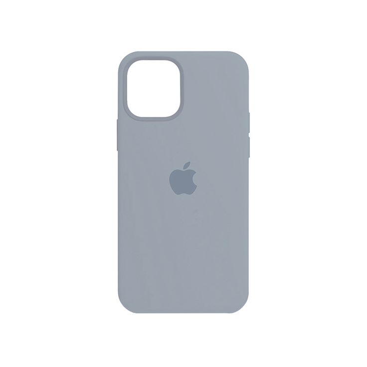 iPhone Liquid Silicone Logo Case (Blue Gray)