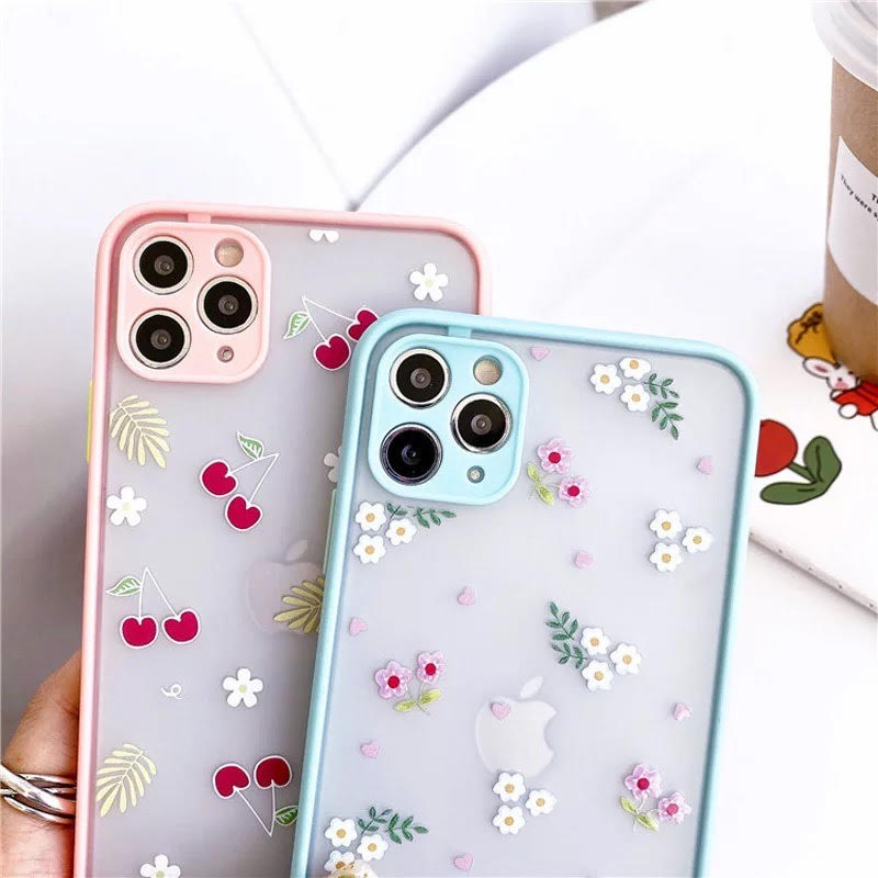 Cherry Frosted Bumper Case For iPhone 11 11ProMax