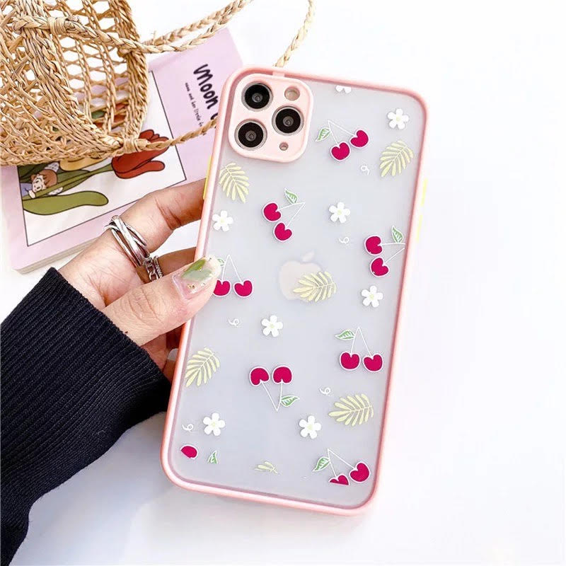 Cherry Frosted Bumper Case For iPhone 11 11ProMax