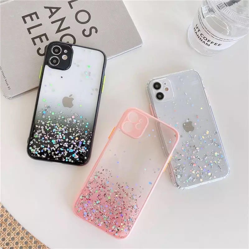 Glitter Transparent Phone Cover  Cases For iPhone 11 11Pro 11ProMax