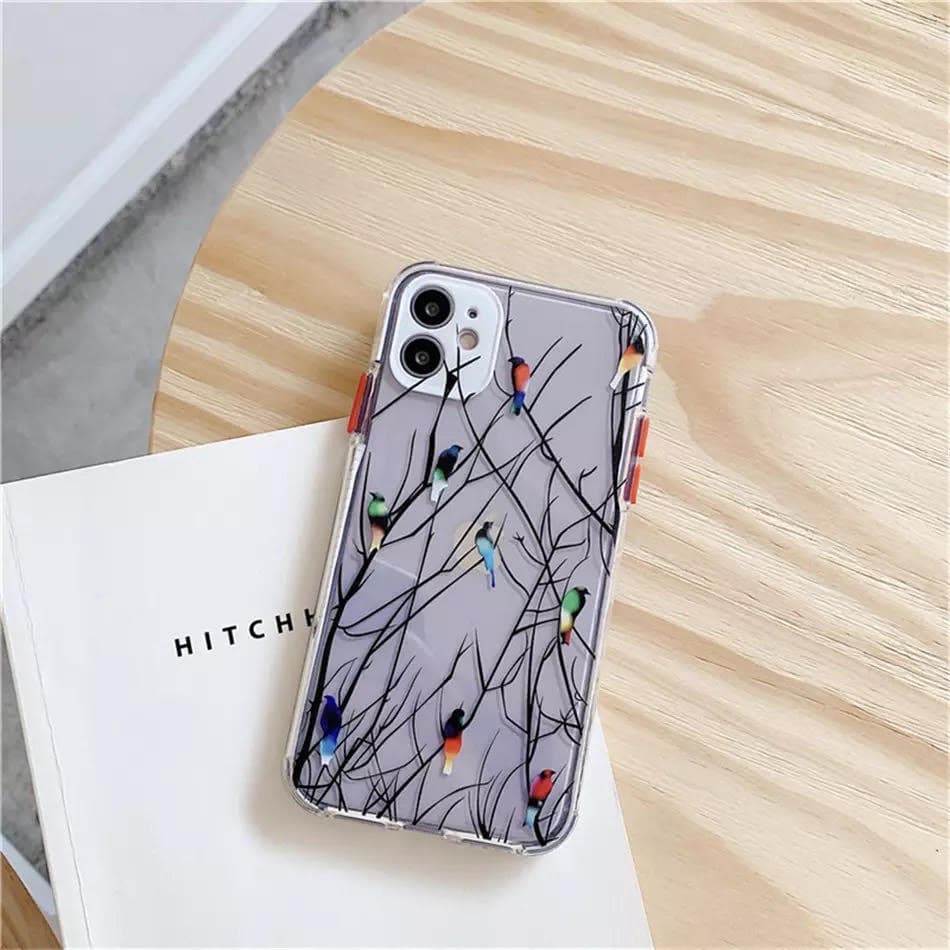 Bird Tree Bumper Soft Case For iPhone 11 11Pro 11ProMax