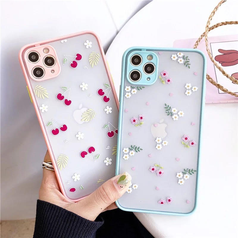 Cherry Frosted Bumper Case For iPhone 11 11ProMax