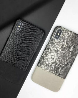 Leather Crocodile Case For iPhone X XS