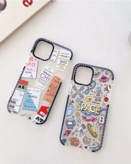 Travel Tags Space iPhone Impact Soft Phone Case Cover
