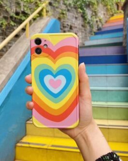 Rainbow Heart Soft Case