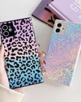 Square Leopard Colorful Case