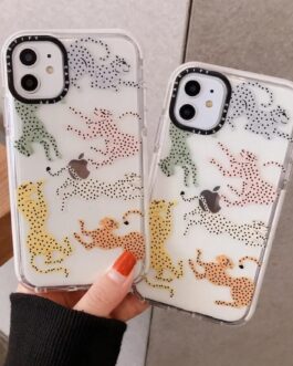 Rainbow Cheetah Impact Soft Case For iPhone 11 12proMax