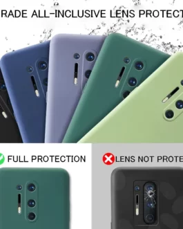 Liquid Silicon Extra Protection Soft Case For OnePlus 7 8 8Pro