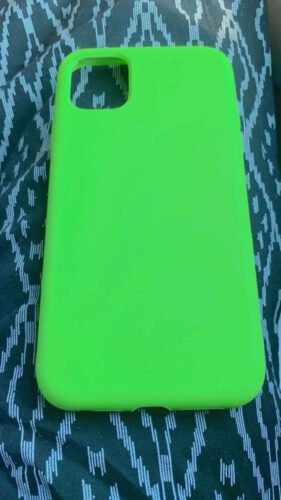 iPhone Liquid Silicone Case Without Logo (Neon Green) photo review