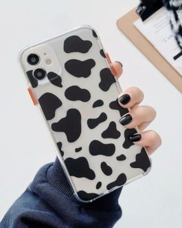 Cow Print Transparent Custom Soft Cases