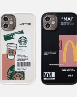 Starbucks McDonalds iPhone Rubber Soft Case Phone Cover For iPhone 13Pro 12ProMax 13ProMax