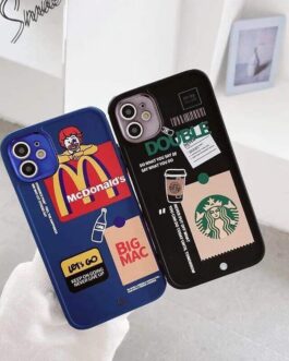 Starbucks McDonalds iPhone Rubber Soft Case Phone Cover For iPhone 13Pro 12ProMax 13ProMax