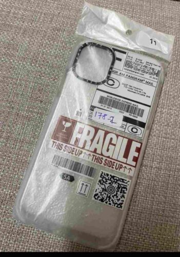 Warning Fragile Impact Soft Case For iPhone 11 12 12Pro 12ProMax XR photo review