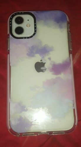 Cloud Pink White Pastel iPhone Impact Soft Phone Case Cover photo review