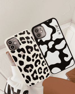 Cow Leopard Rubber Soft Case For iPhone 11 12 12Pro 12ProMax 13 13Pro 13ProMax