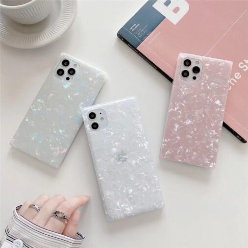 Square Shell Pattern Soft Silicone Cases