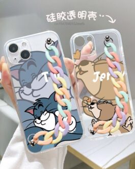Cute Cartoon Tom & Jerry Bracelet Custom Soft Cases
