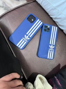 Blue/Black iPhone Sport Rubber Soft Phone Case Cover photo review
