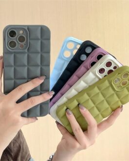 Simple Waffle Candy Rubber Silicone Soft Case