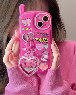 3D Cute Pink Cellphone Silicone Case