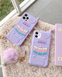 Cute Purple iPhone Rubber Silicone Soft Case