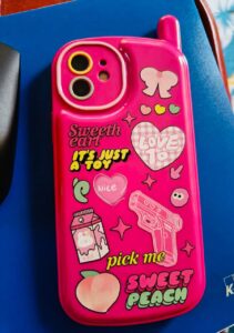 3D Cute Pink Cellphone Silicone Case photo review