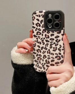 White Leopard Textured Soft Case