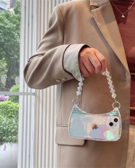 Stylish Laser Handbag iPhone Transparent Soft Case