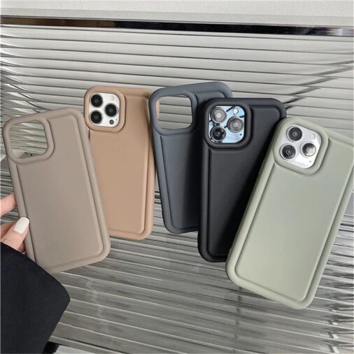Basic Colors Liquid Silicone Bumper iPhone Case