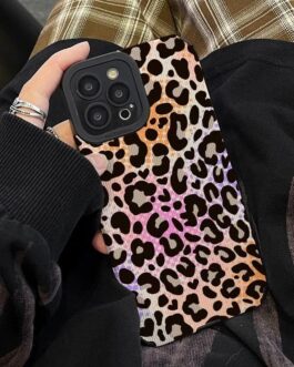 Shaded Leopard iPhone Textured Silicone Case