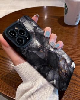 B/W Marble iPhone Textured Silicone Cases